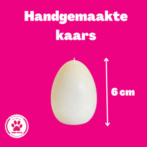 Handgemaakt kaarsje (paasei)