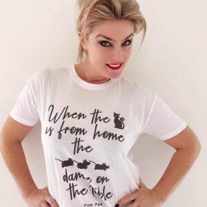 When the cat is from home, the mice dance on the table