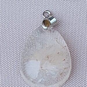 Uniek handgemaakt hangertje met blaasbloem