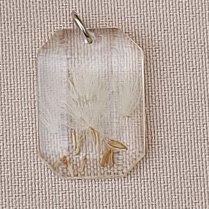 Uniek handgemaakt hangertje met blaasbloem