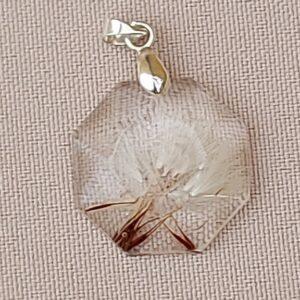 Uniek handgemaakt hangertje met blaasbloem